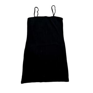 Topshop Sqaure Neck Bodycon Mini Dress in Black, Size 12​​​